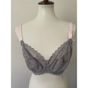 Freya Lingerie Bra Floral Plunge Floral Lace Off Beat Lilac Pink